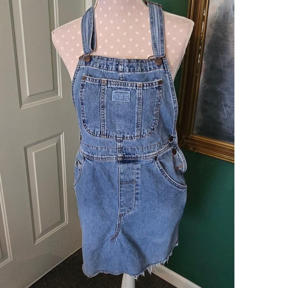 Genuine Vintage Levis Overall Mini  Denim Dress  Size Medium